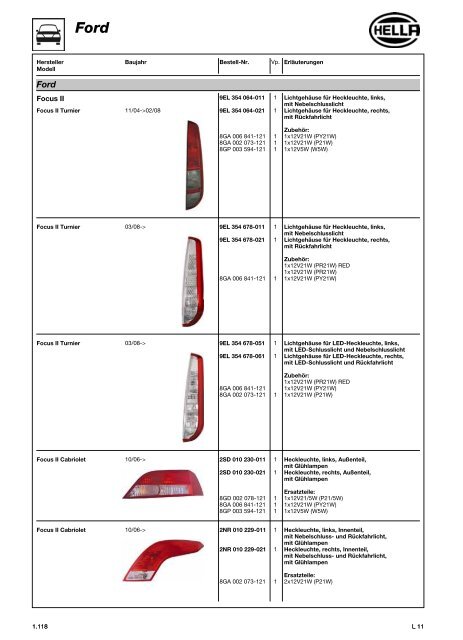 Hella Beleuchtung 2011/2012 - Technomag