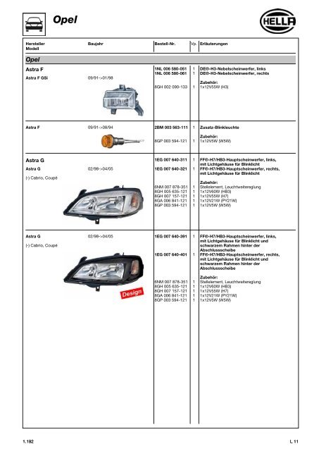 Hella Beleuchtung 2011/2012 - Technomag