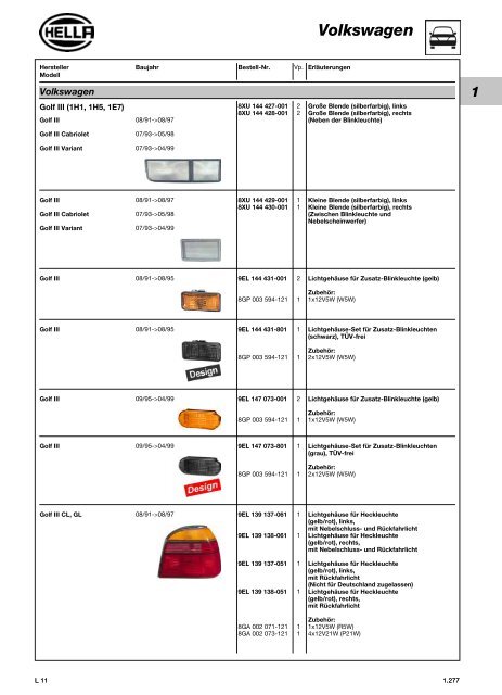 Hella Beleuchtung 2011/2012 - Technomag