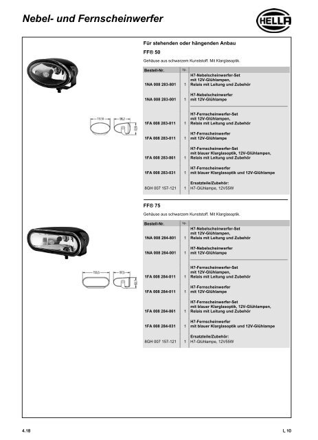 Hella Beleuchtung 2011/2012 - Technomag