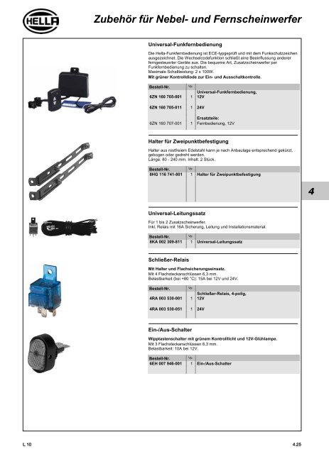 Hella Beleuchtung 2011/2012 - Technomag