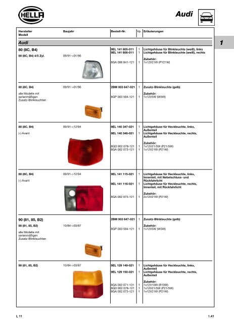 Hella Beleuchtung 2011/2012 - Technomag