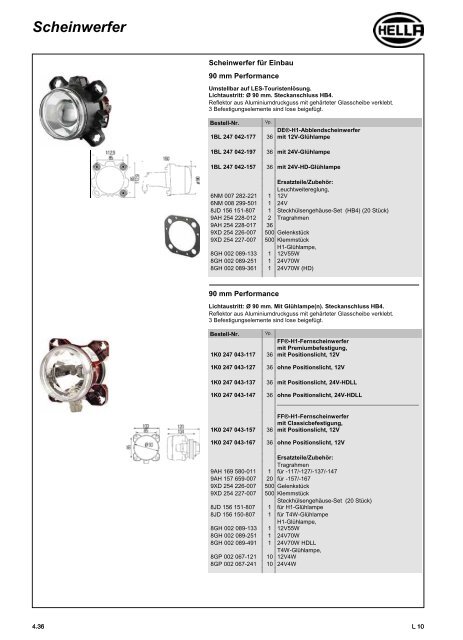 Hella Beleuchtung 2011/2012 - Technomag