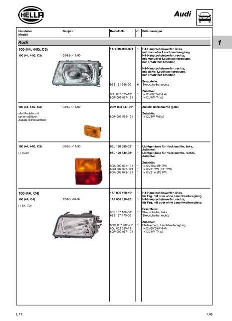 Hella Beleuchtung 2011/2012 - Technomag