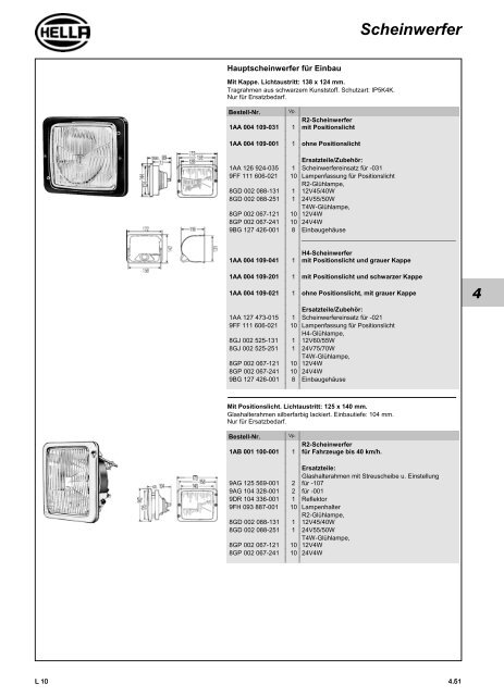 Hella Beleuchtung 2011/2012 - Technomag