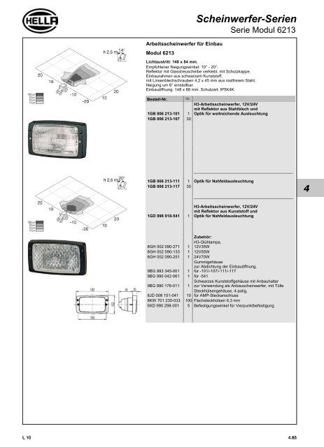 Hella Beleuchtung 2011/2012 - Technomag