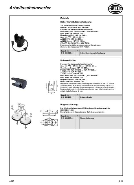 Hella Beleuchtung 2011/2012 - Technomag