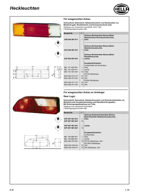 Hella Beleuchtung 2011/2012 - Technomag