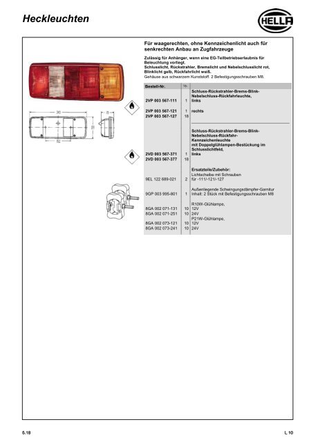 Hella Beleuchtung 2011/2012 - Technomag
