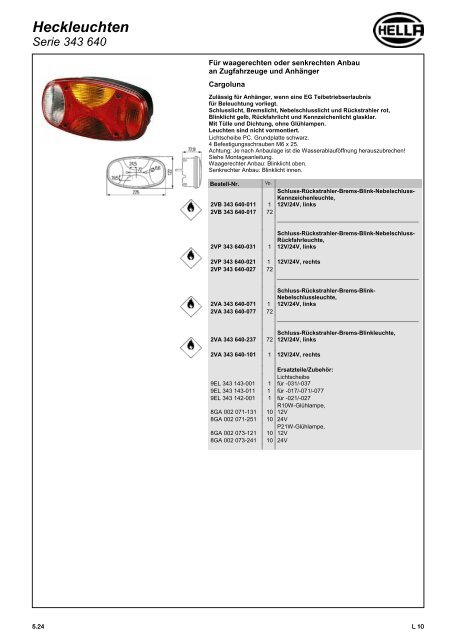 Hella Beleuchtung 2011/2012 - Technomag