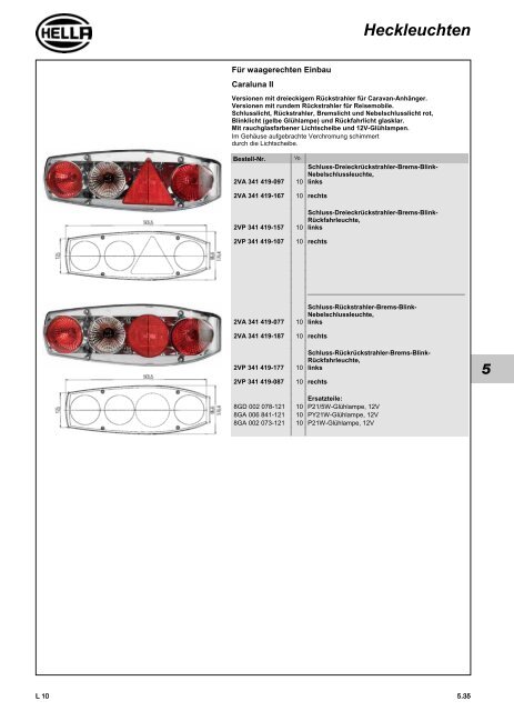 Hella Beleuchtung 2011/2012 - Technomag
