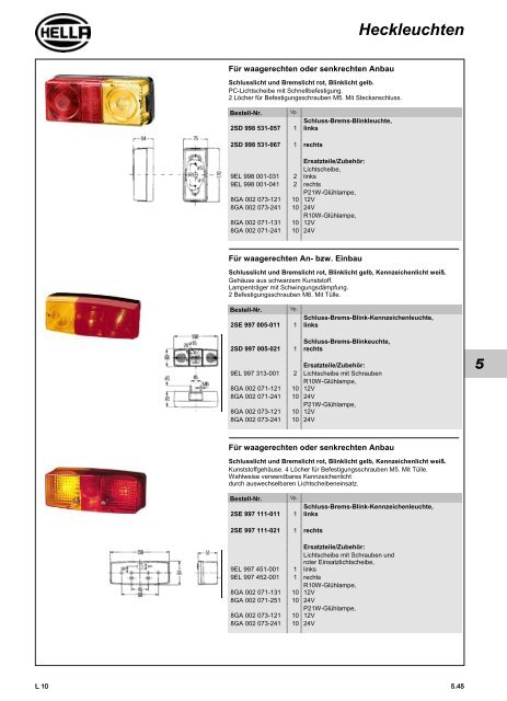 Hella Beleuchtung 2011/2012 - Technomag