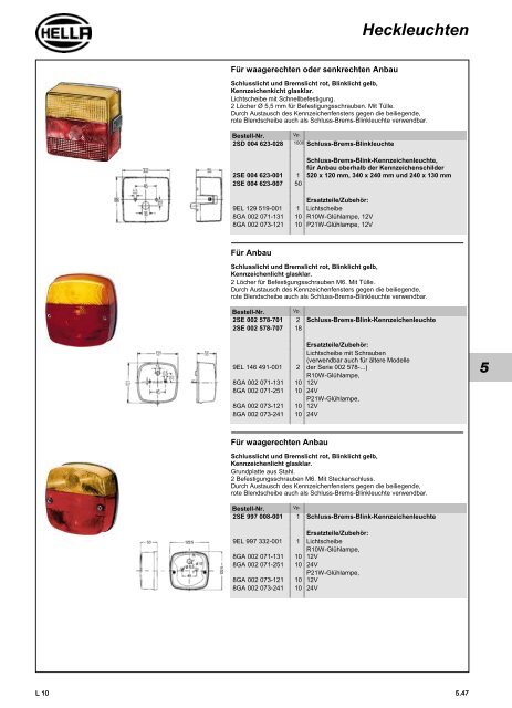 Hella Beleuchtung 2011/2012 - Technomag