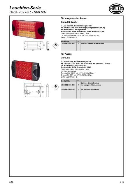 Hella Beleuchtung 2011/2012 - Technomag