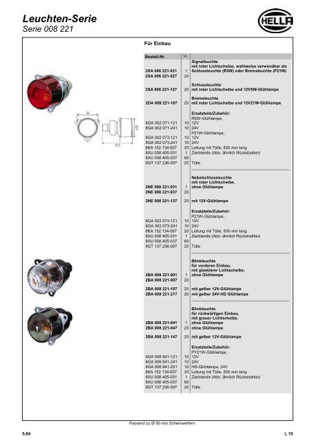 Hella Beleuchtung 2011/2012 - Technomag