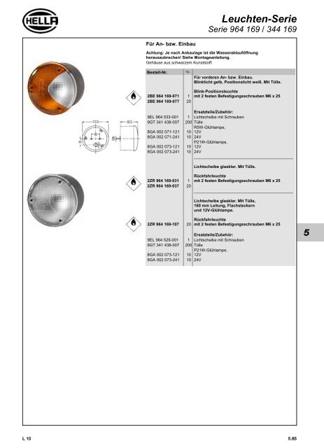 Hella Beleuchtung 2011/2012 - Technomag