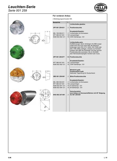 Hella Beleuchtung 2011/2012 - Technomag