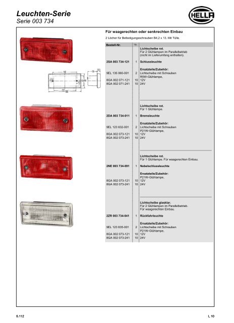 Hella Beleuchtung 2011/2012 - Technomag