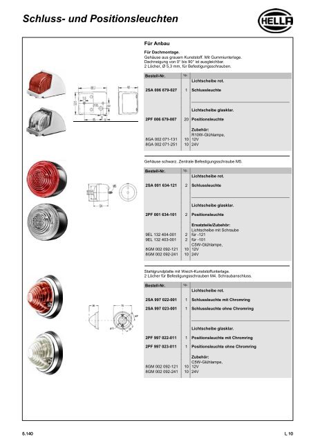 Hella Beleuchtung 2011/2012 - Technomag