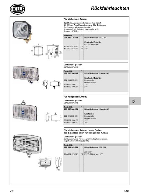 Hella Beleuchtung 2011/2012 - Technomag