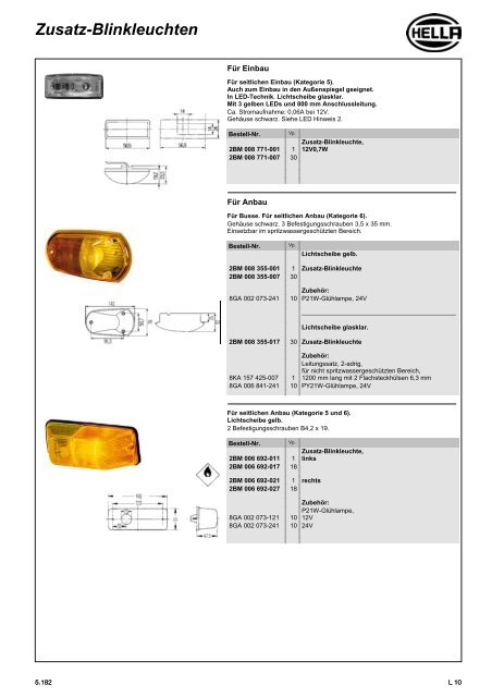 Hella Beleuchtung 2011/2012 - Technomag