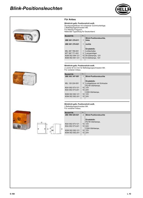 Hella Beleuchtung 2011/2012 - Technomag