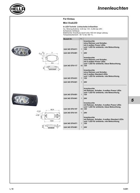 Hella Beleuchtung 2011/2012 - Technomag