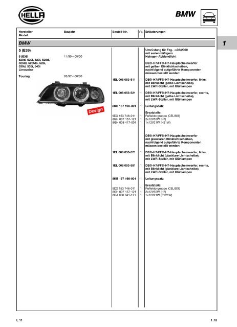 Hella Beleuchtung 2011/2012 - Technomag