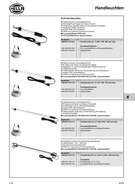 Hella Beleuchtung 2011/2012 - Technomag