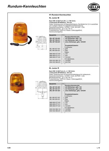 Hella Beleuchtung 2011/2012 - Technomag