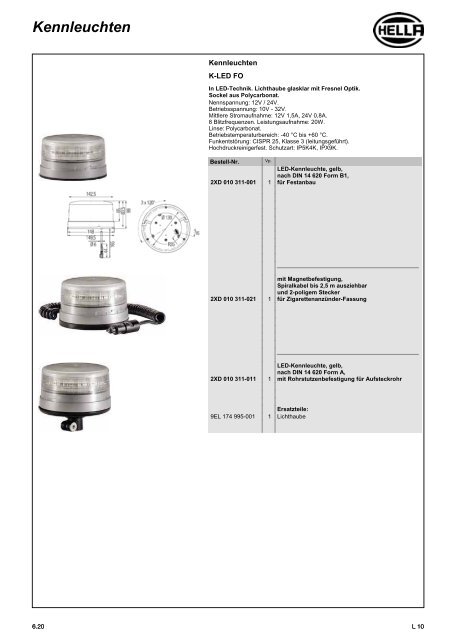 Hella Beleuchtung 2011/2012 - Technomag