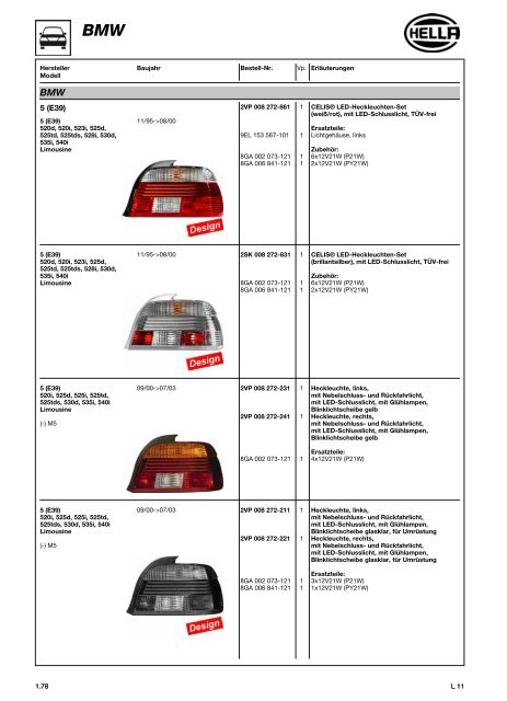 Hella Beleuchtung 2011/2012 - Technomag