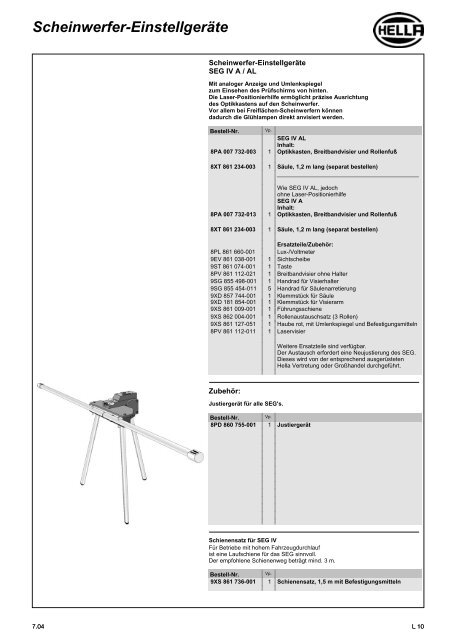 Hella Beleuchtung 2011/2012 - Technomag