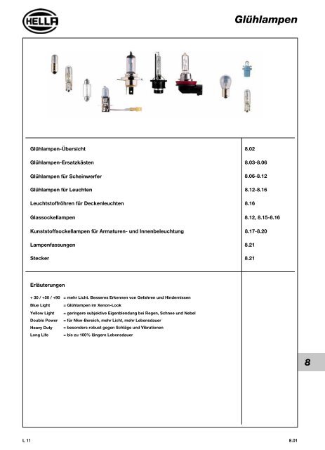 Hella Beleuchtung 2011/2012 - Technomag