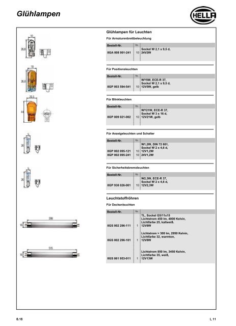 Hella Beleuchtung 2011/2012 - Technomag