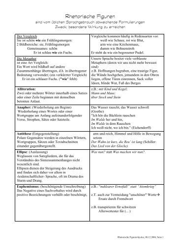 Rhetorische Stilmittel übungen Mit Lösungen Pdf Rhetorische Stilmittel