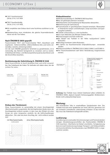 | ECONOMY LF5xx | - Domoferm