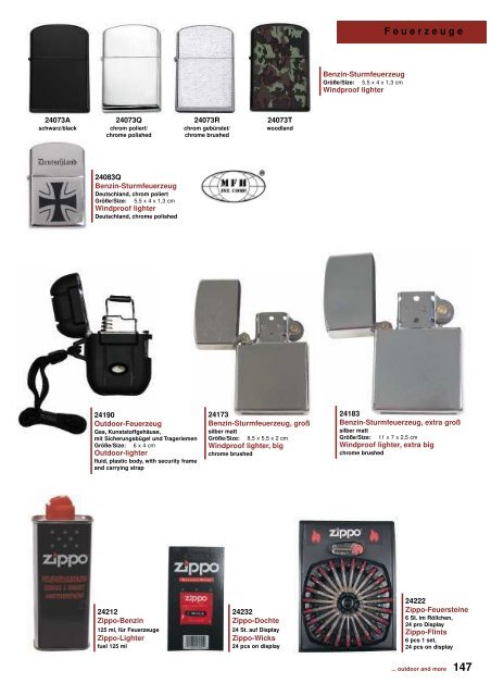 Outdoor - Camping Katalog 2011 - DaGecko