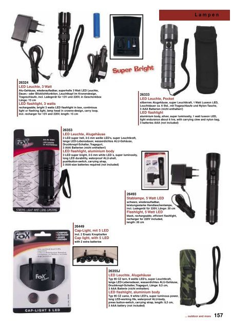 Outdoor - Camping Katalog 2011 - DaGecko