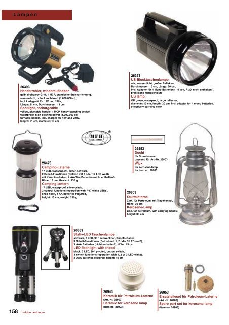 Outdoor - Camping Katalog 2011 - DaGecko