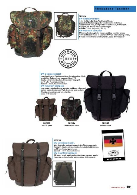 Outdoor - Camping Katalog 2011 - DaGecko