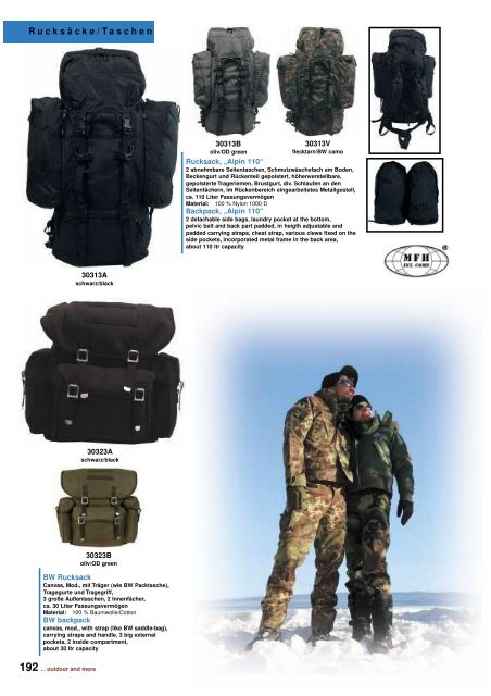 Outdoor - Camping Katalog 2011 - DaGecko