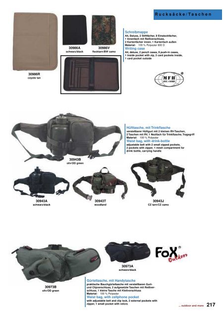 Outdoor - Camping Katalog 2011 - DaGecko