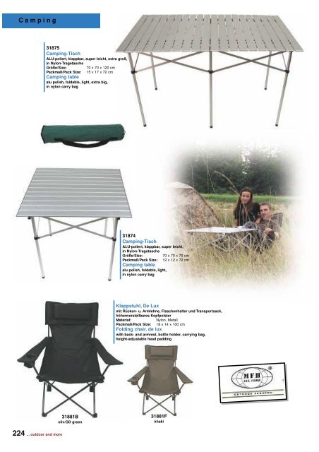 Outdoor - Camping Katalog 2011 - DaGecko