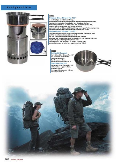 Outdoor - Camping Katalog 2011 - DaGecko