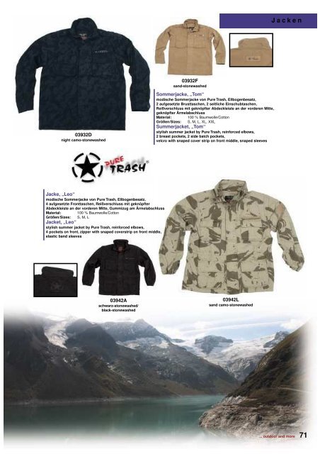 Outdoor - Camping Katalog 2011 - DaGecko