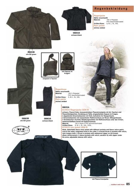 Outdoor - Camping Katalog 2011 - DaGecko