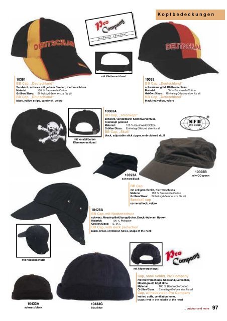 Outdoor - Camping Katalog 2011 - DaGecko