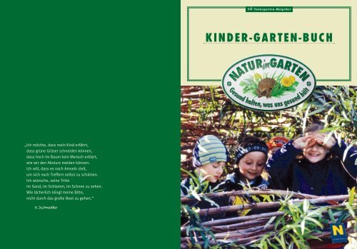 KINDER-GARTEN-BUCH - Natur im Garten