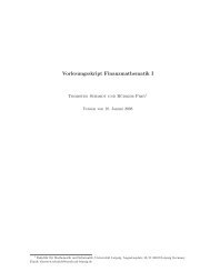 Vorlesungsskript Finanzmathematik I - Universität Leipzig